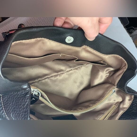 Coach Penelope Dark Brown Pebbled Leather Carryall Tote Purse G0982-14425 - Picture 11 of 16